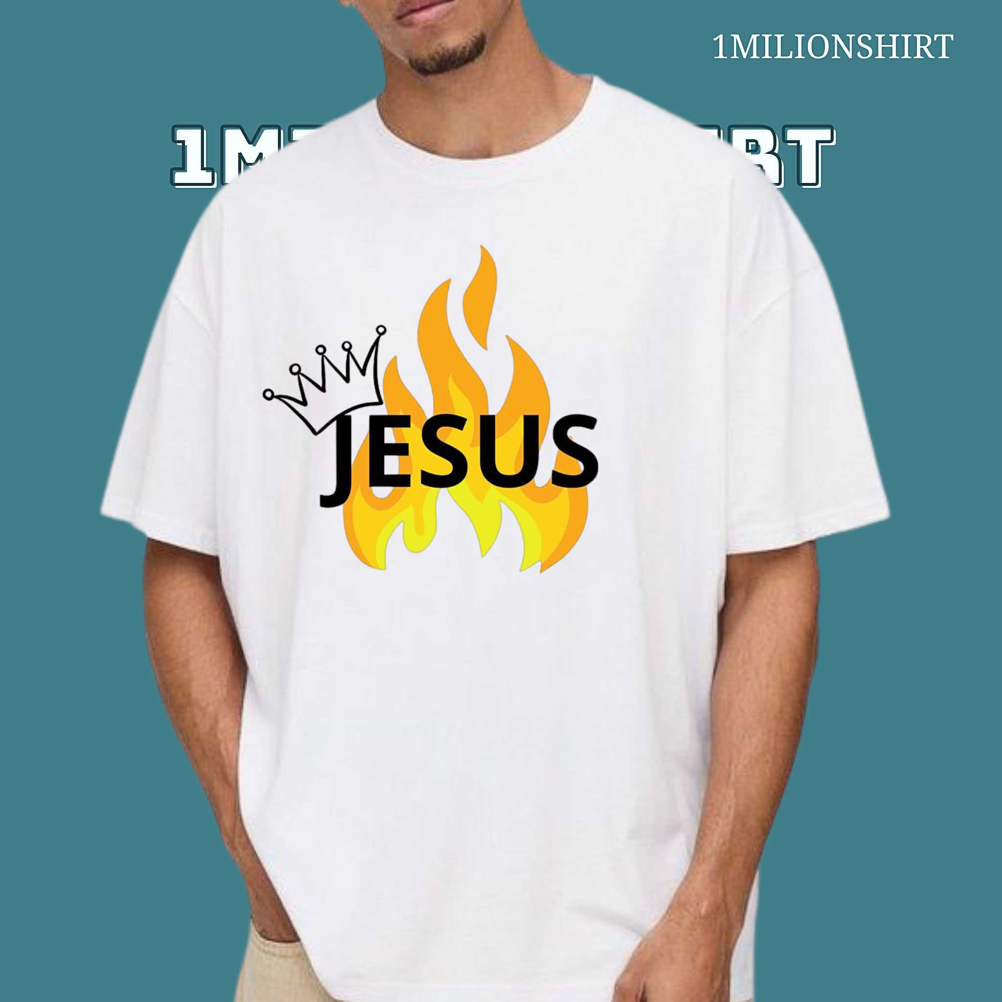 Jesus Crown Of Fire T-Shirt Reigning Power