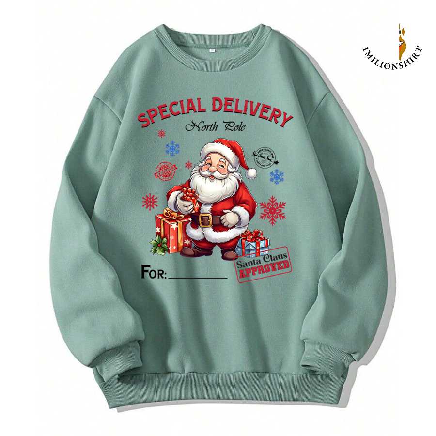 Santa Claus Approved Christmas Sweatshirt - Festive Holiday Jumper