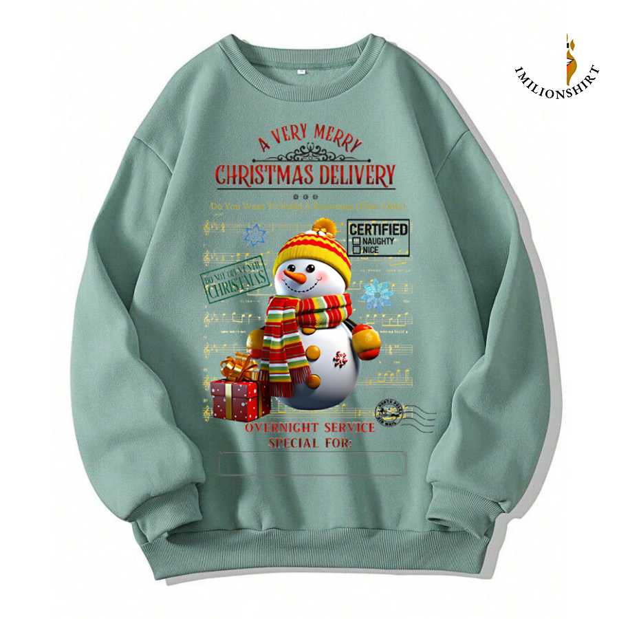 Do You Want To Build A Snowman? Christmas Sweatshirt - Frozen Holiday Apparel