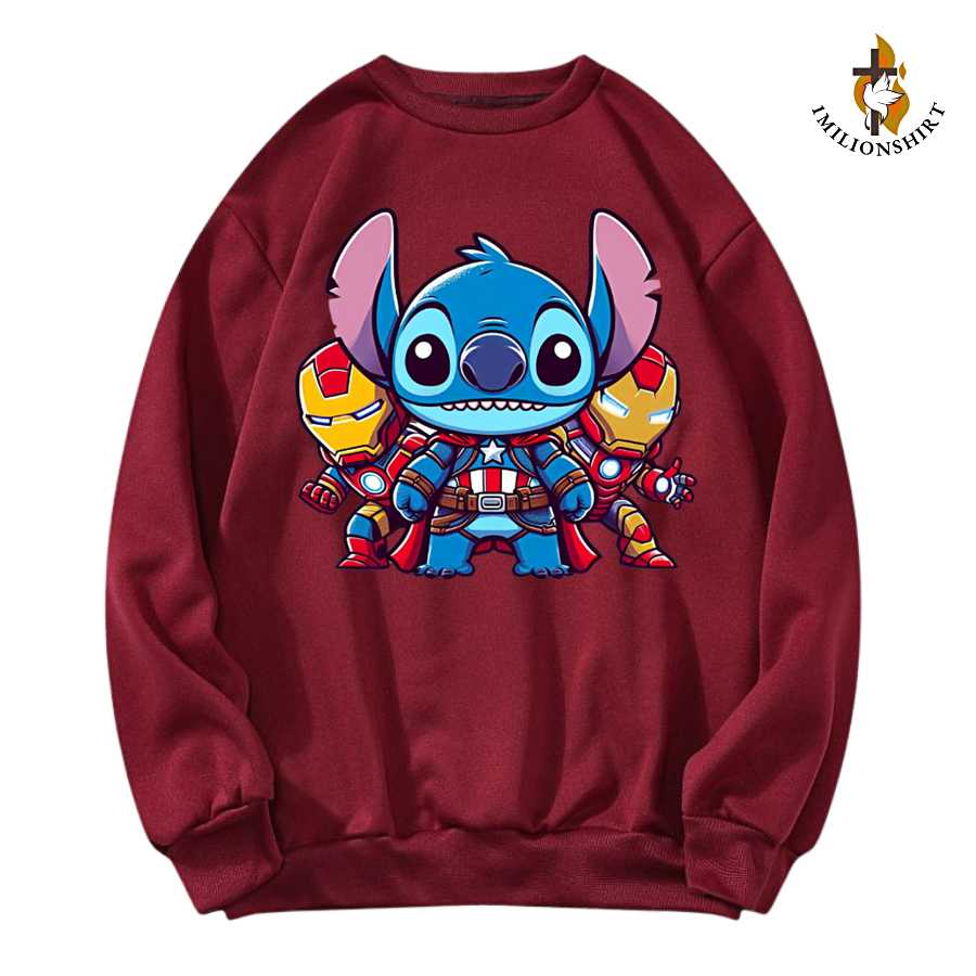 Stitch Ohanaverse Avengers Hoodie - Marvel Disney Fan Apparel