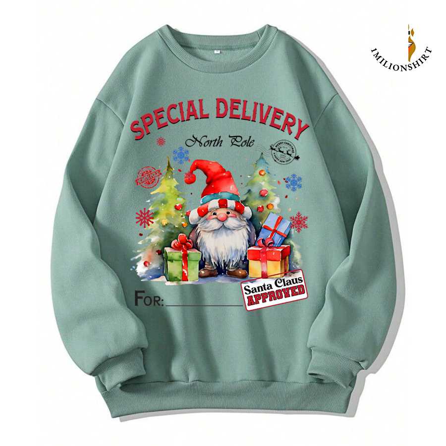 Christmas Delivery Co. Gnome Sweatshirt - Festive Holiday Jumper