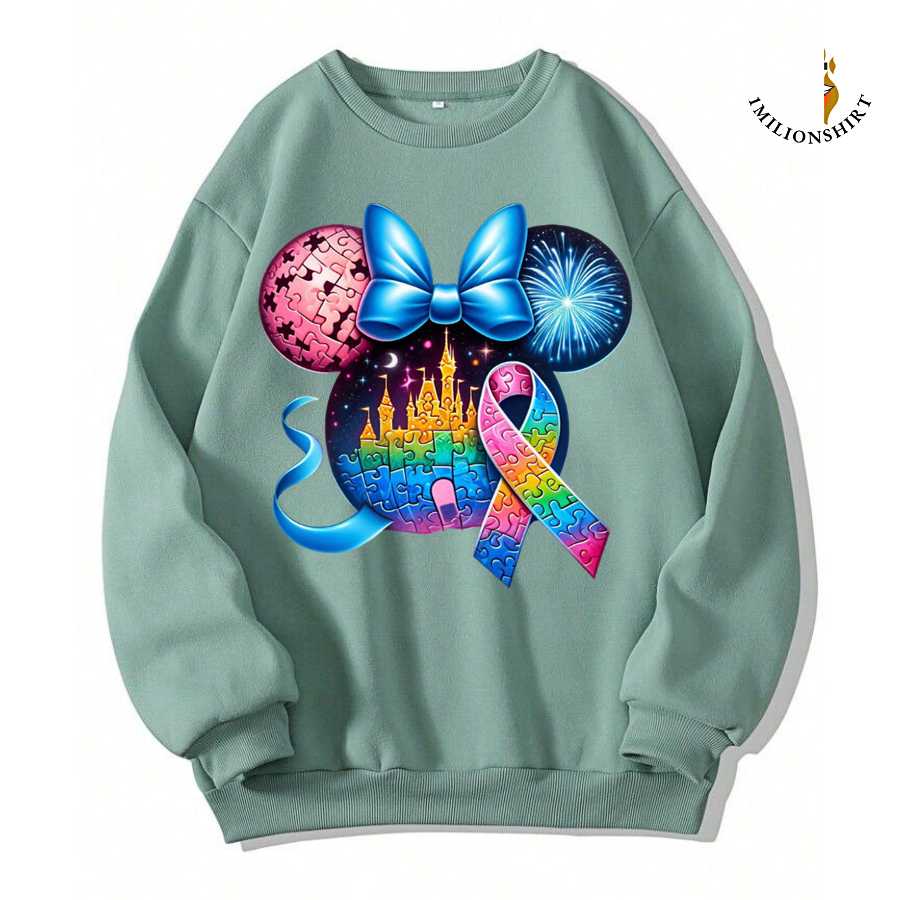 Mickey Mouse Castle Of Hope Sweatshirt - Colorful Disney Fan Apparel