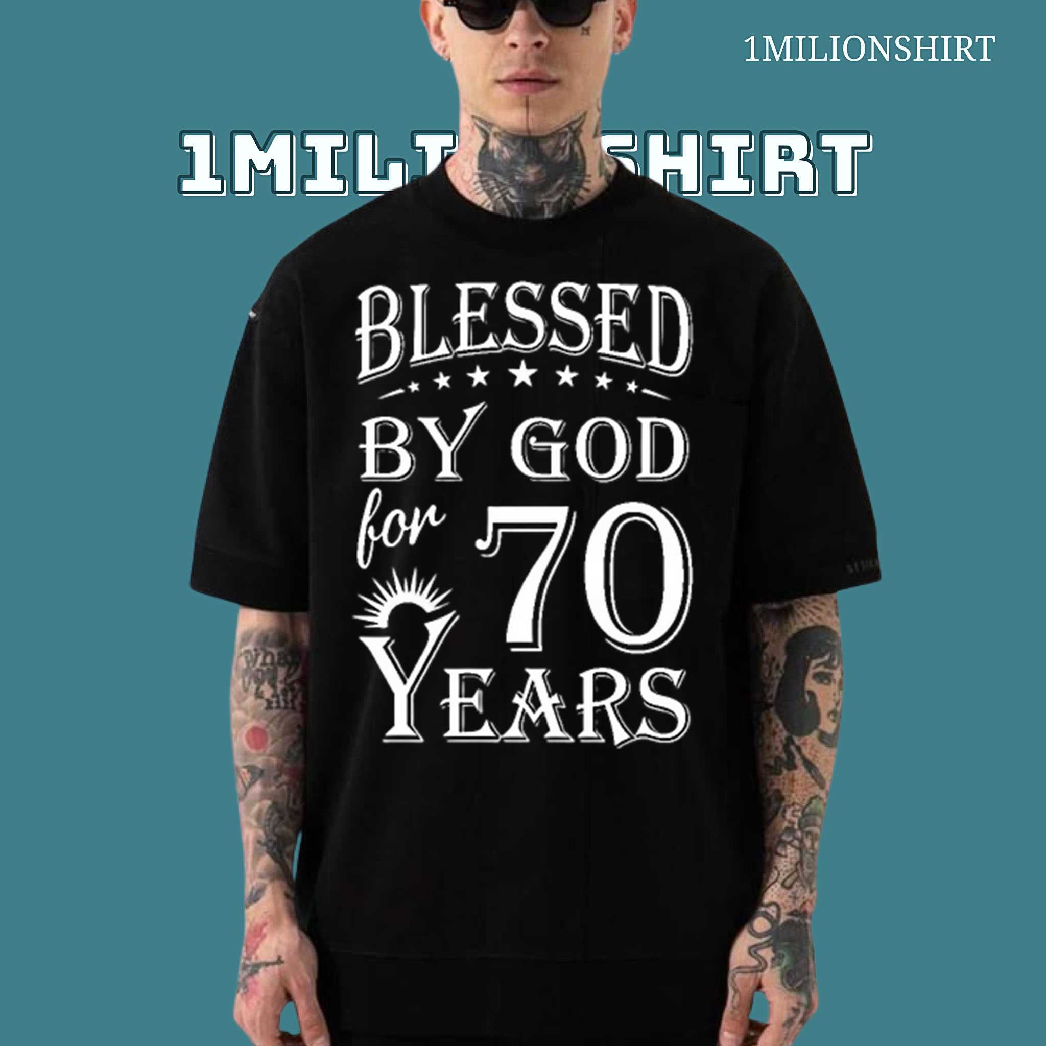 Vintage 1954 70th Birthday Shirt, Blessed Unisex T-Shirt