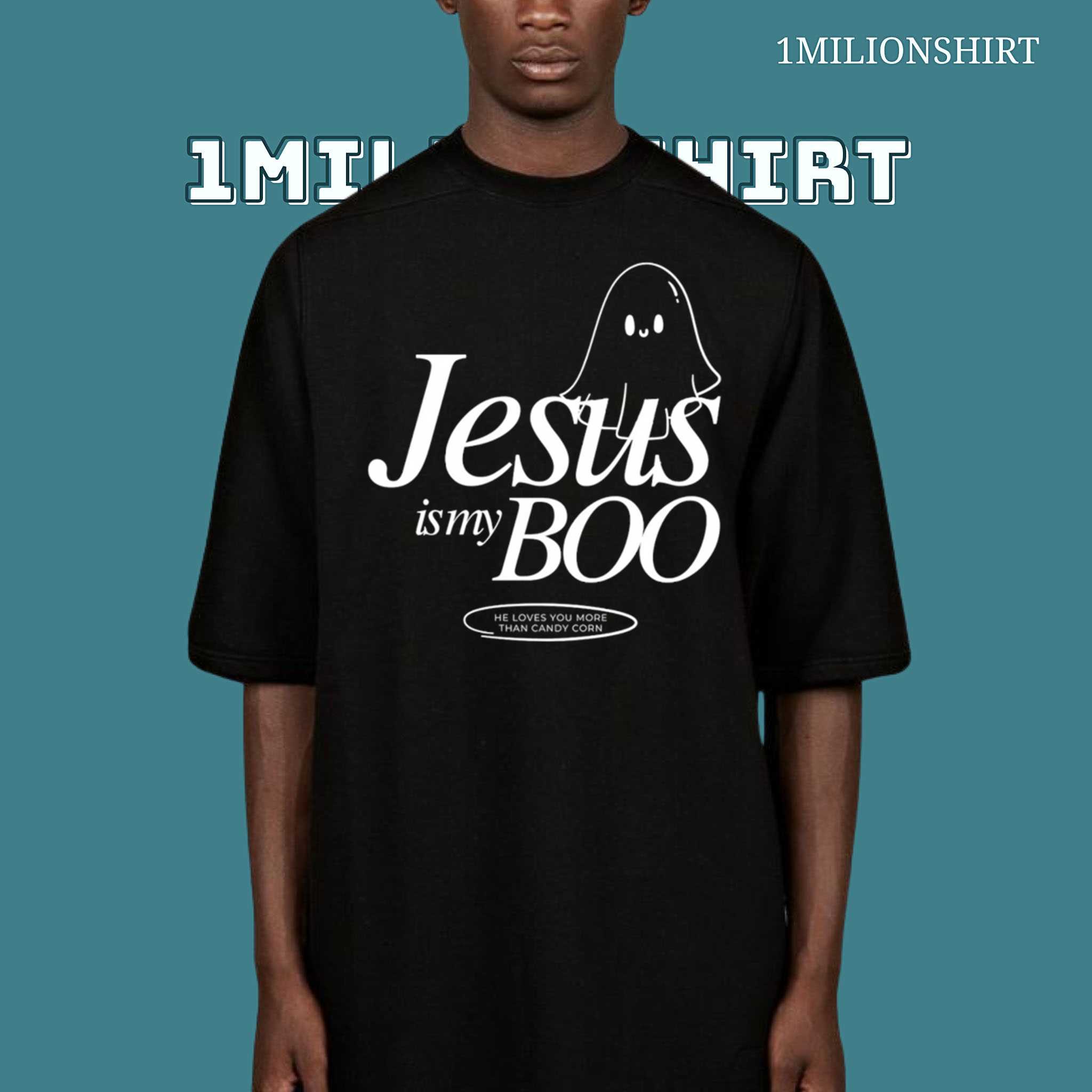 Retro Jesus Is My Boo Tee, Funny Christian Halloween Unisex T-Shirt
