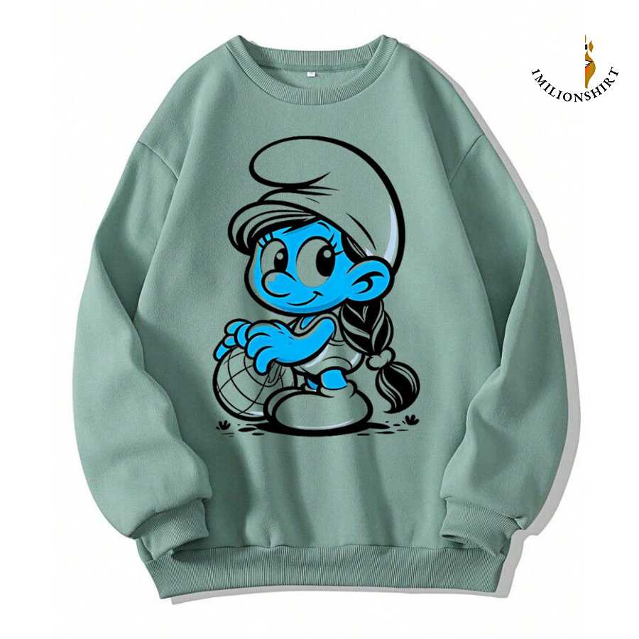 Smurfette Basketball Sweatshirt - The Smurfs Fan Apparel