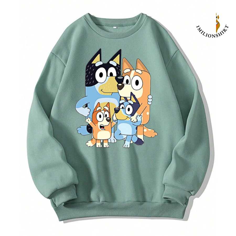Bluey Family Sweatshirt - Bluey Fan Apparel