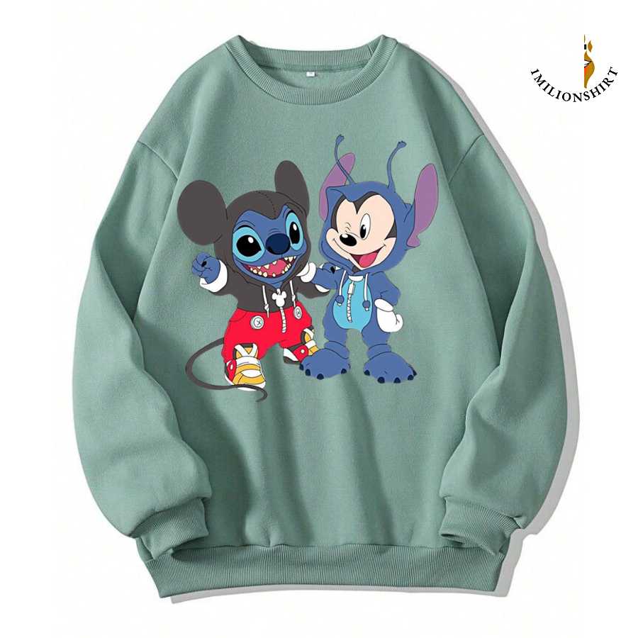 Mickey & Stitch Costume Sweatshirt - Disney Fan Apparel