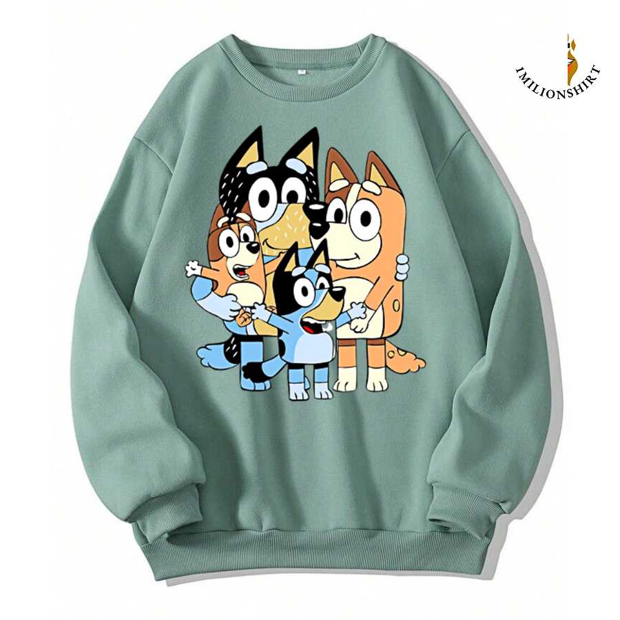 Bluey Family Sweatshirt - Bluey Fan Apparel