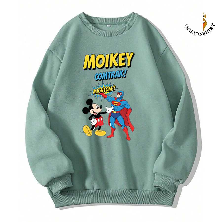 Mickey Vs. Superman Sweatshirt - Disney Vs. Dc Comics Fan Apparel