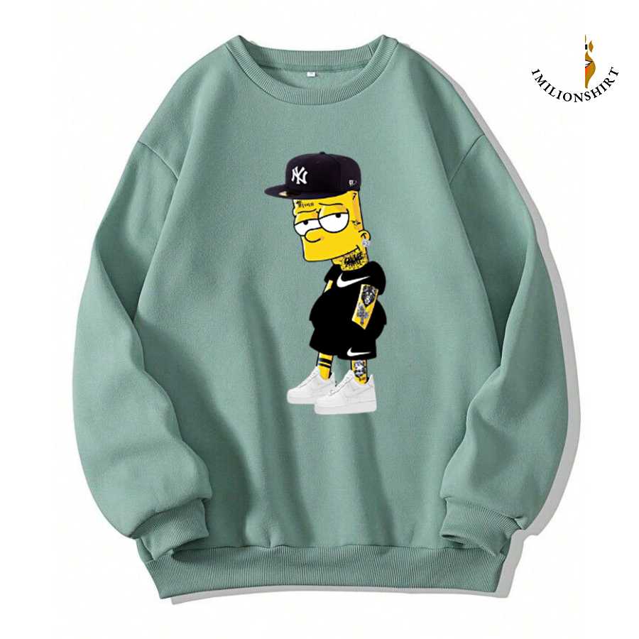 Bart Simpson Yankees Sweatshirt - The Simpsons Fan Apparel