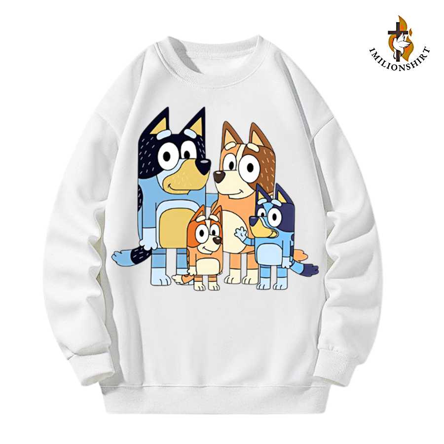 Bluey Family Sweatshirt - Bluey Fan Apparel