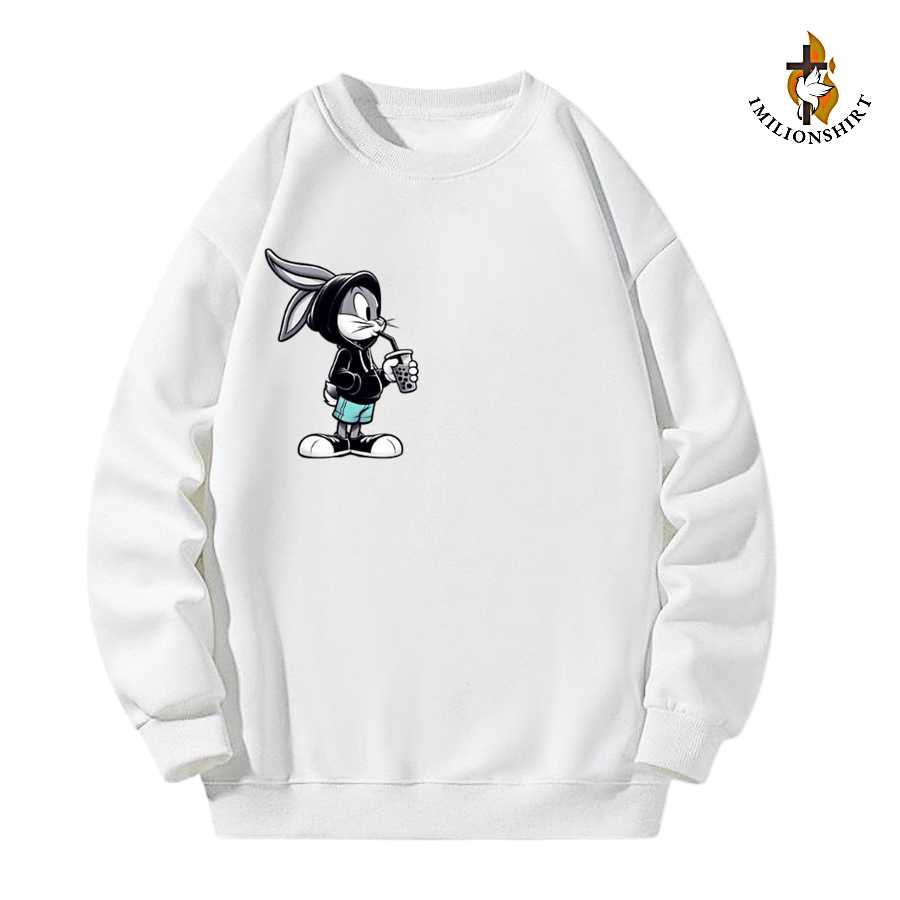 Bugs Bunny Boba Sweatshirt - Looney Tunes Fan Apparel