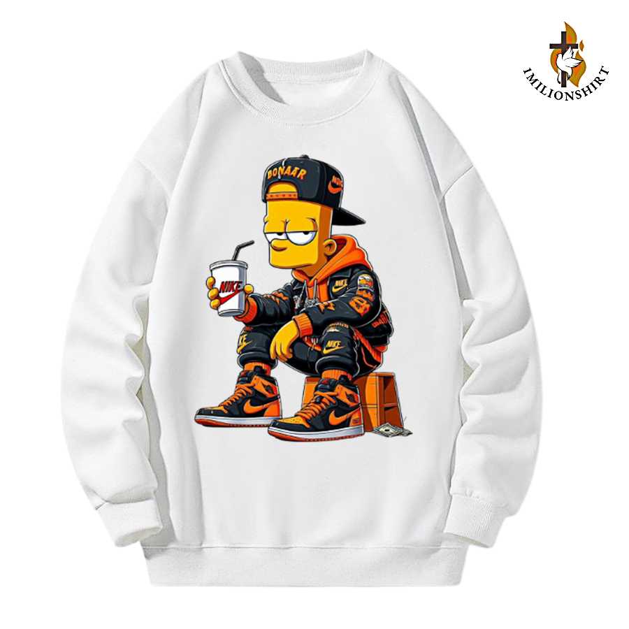 Bart Simpson Streetwear Sweatshirt - The Simpsons Urban Apparel