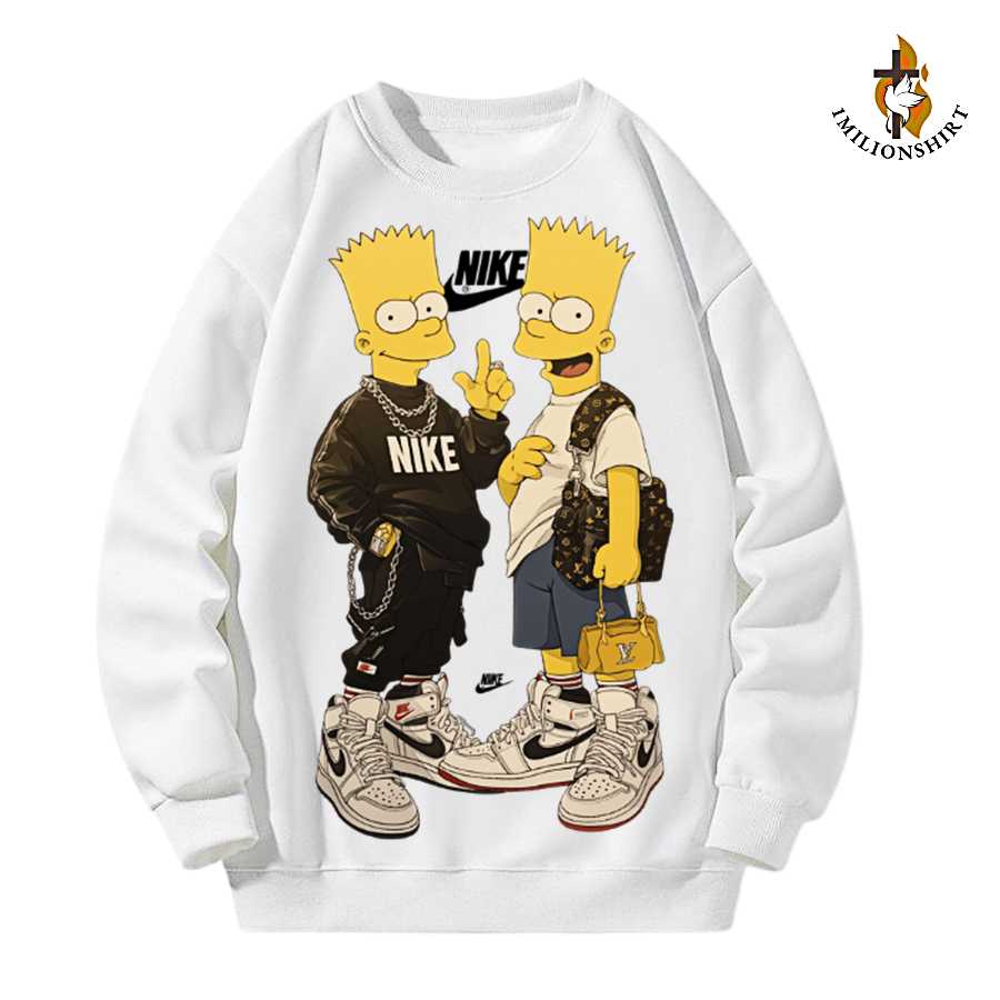 Bart Simpson Streetwear Sweatshirt - The Simpsons Urban Apparel
