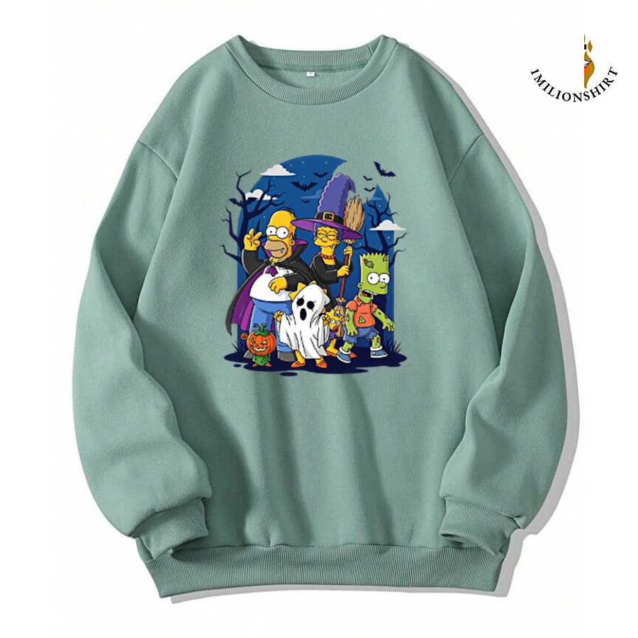 The Simpsons Halloween Sweatshirt - Spooky Fan Apparel
