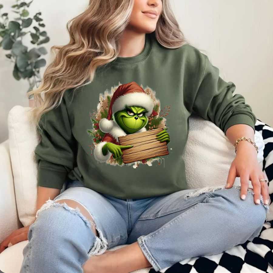 Grinchmas Warning Sweatshirt
