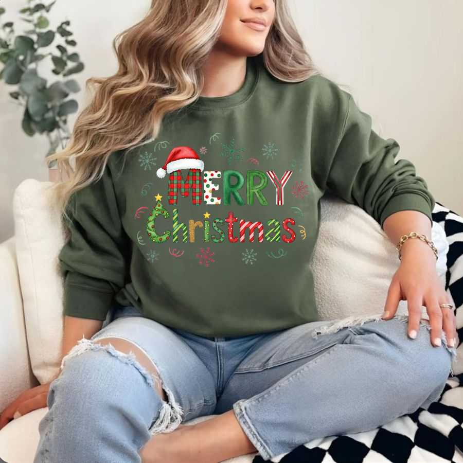 Jingle Bell Merry Christmas Crewneck Sweatshirt