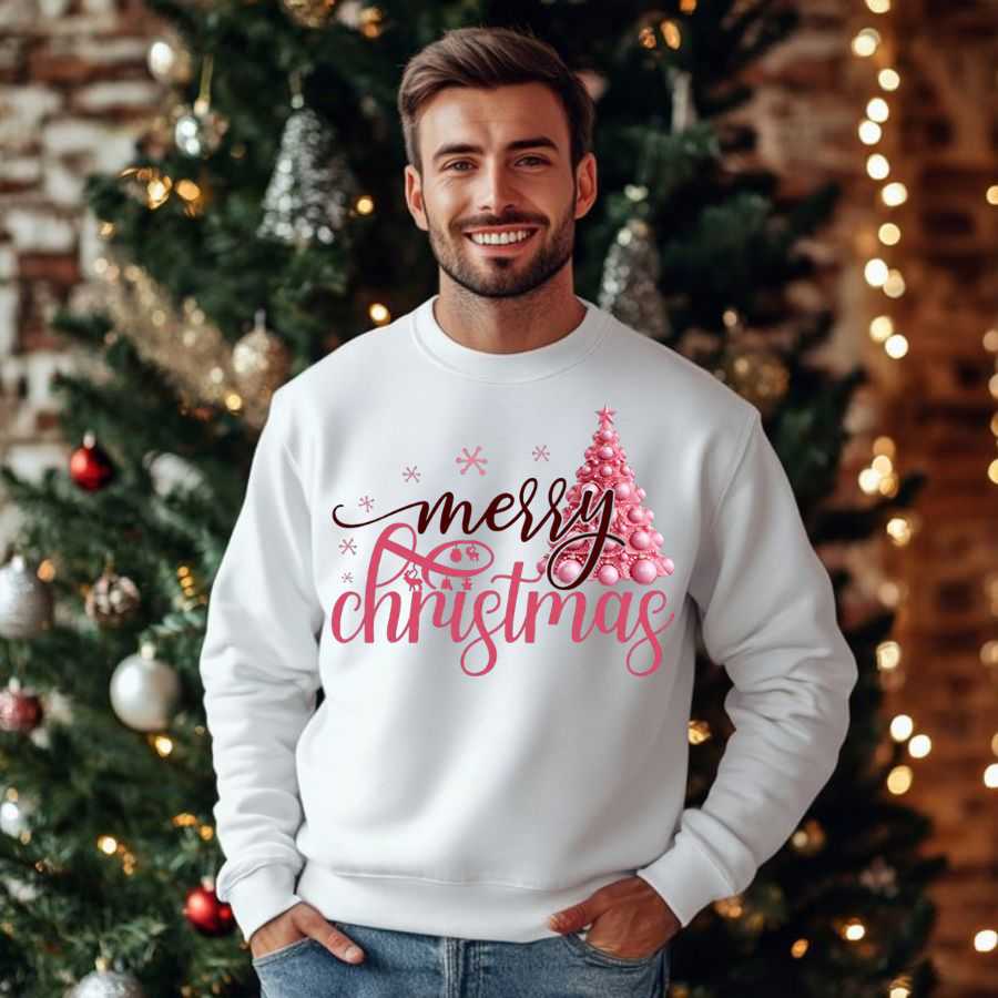 The Pink Christmas Crewneck Sweatshirt