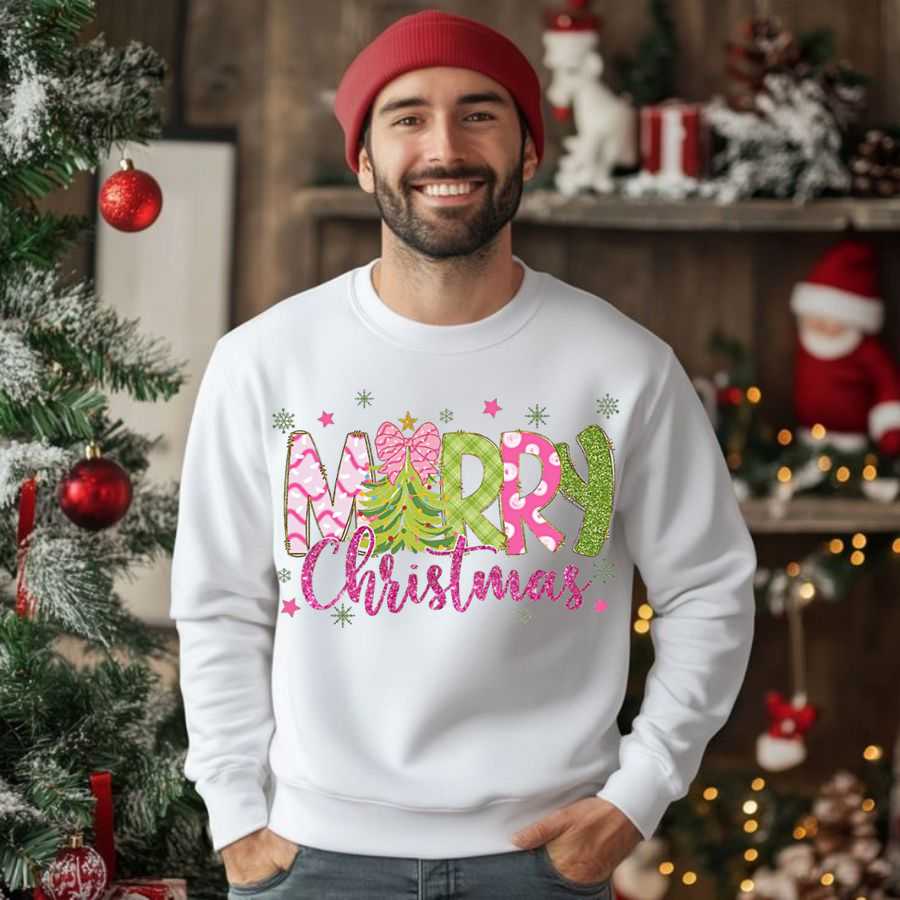 Mistletoe Sparkle Christmas Sweatshirt