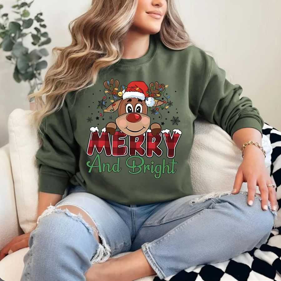 The Festive Reindeer Christmas Sweatshirt