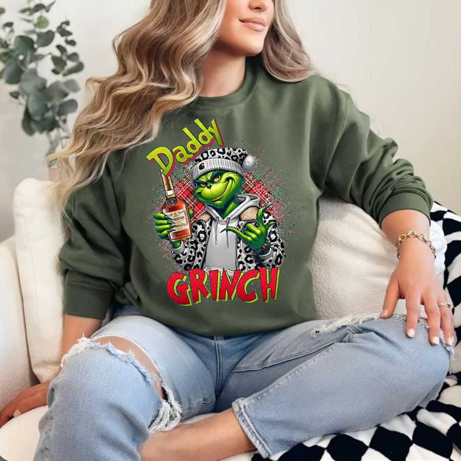 The Daddy Grinch Christmas Sweatshirt