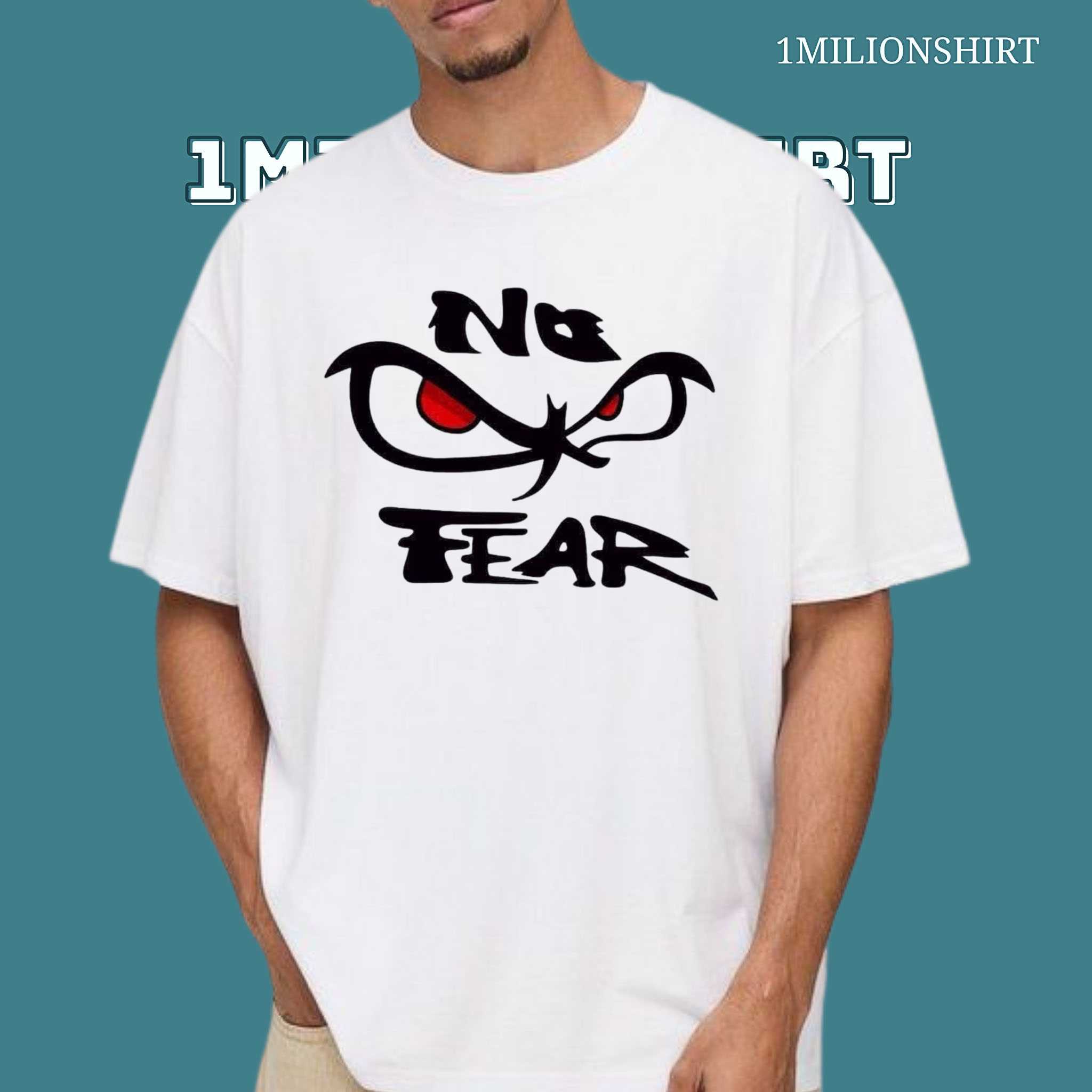 No Fear T-Shirt – Intimidating Gaze, Bold Streetwear Statement