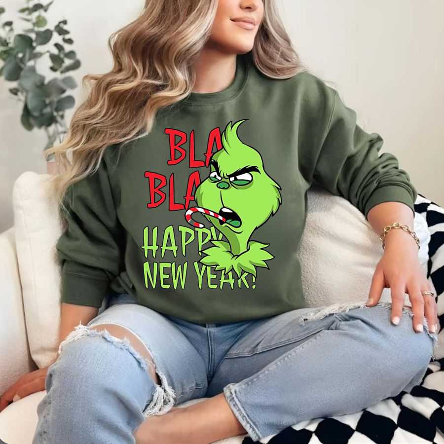 The Grumpy New Year Grinch Sweatshirt
