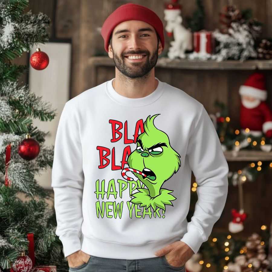 The Grumpy New Year Grinch Sweatshirt 2 The Grumpy New Year Grinch Sweatshirt 2