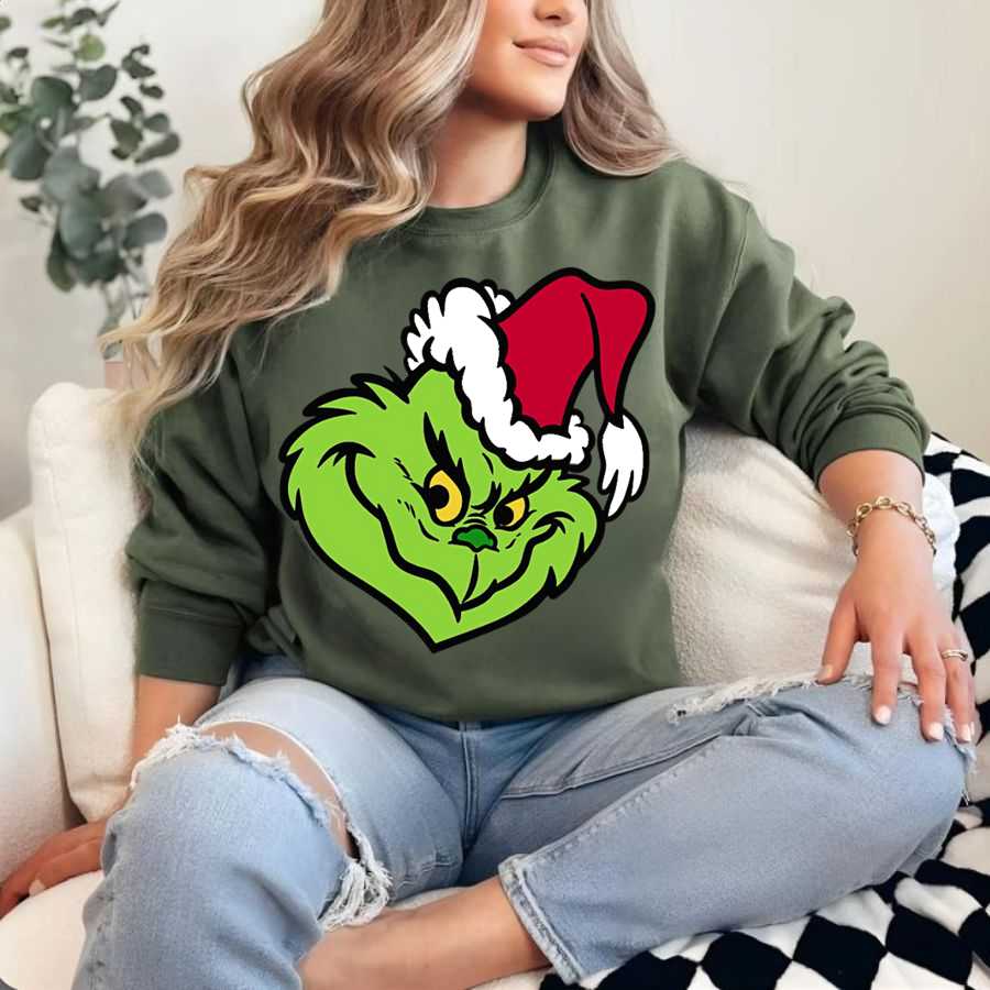 The Grinch Heart Christmas Sweatshirt