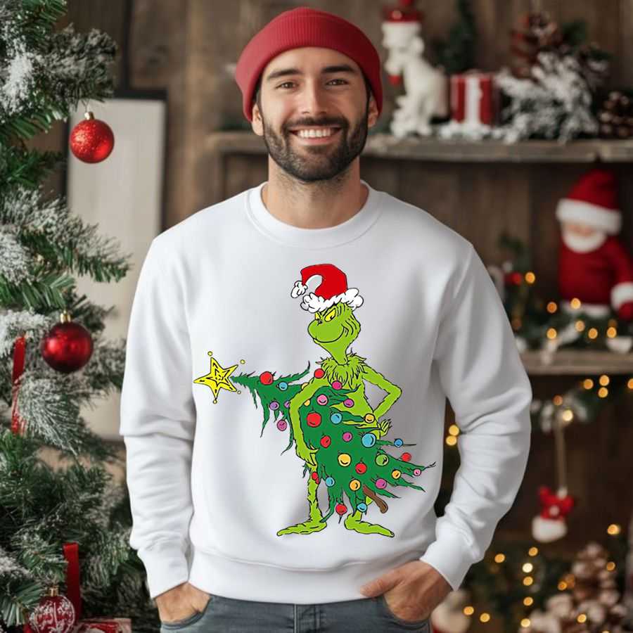 The Grinch Tree Costume Christmas Sweatshirt 2 The Grinch Tree Costume Christmas Sweatshirt 2