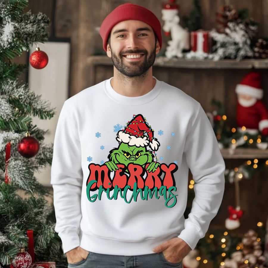 The Peeking Grinchmas Christmas Sweatshirt 2 The Peeking Grinchmas Christmas Sweatshirt 2