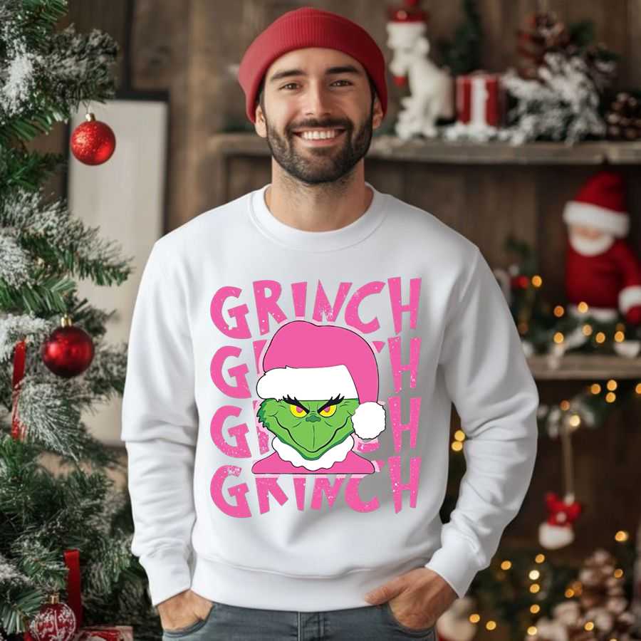 The Pink Grinch Christmas Sweatshirt 2 The Pink Grinch Christmas Sweatshirt 2