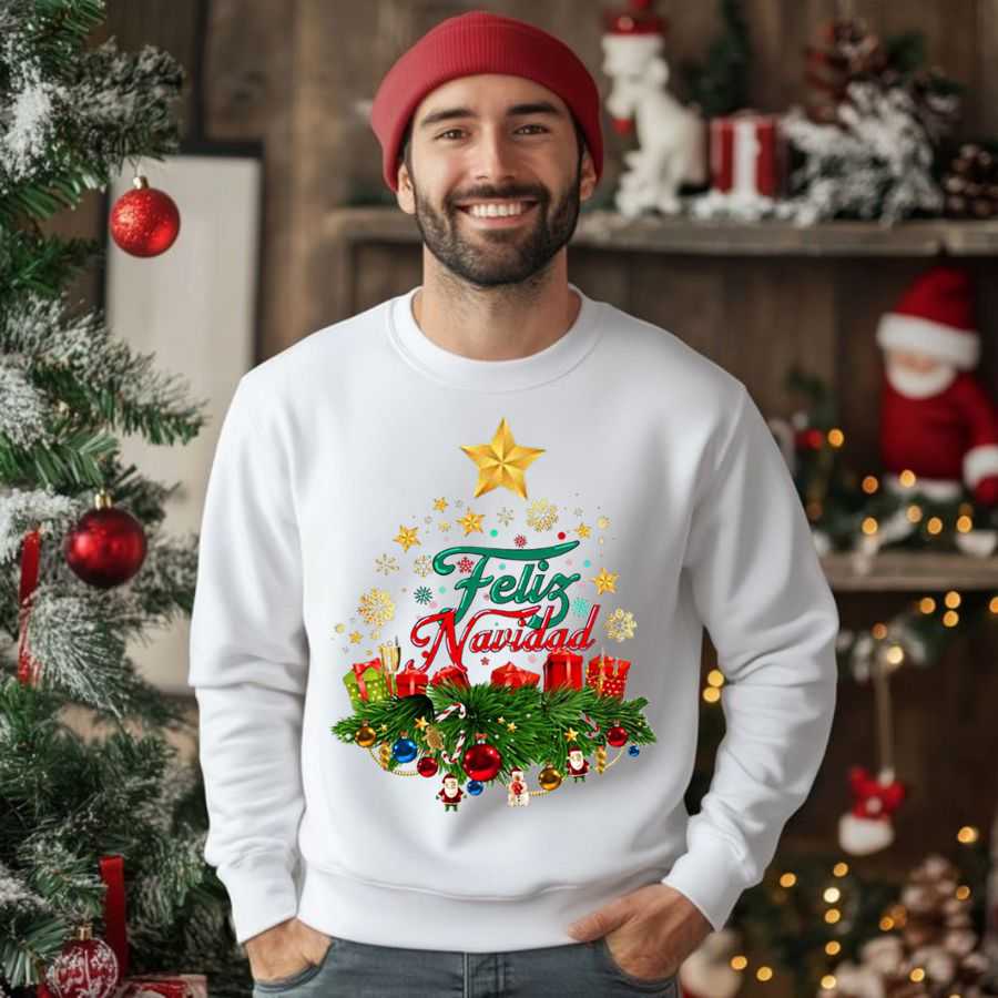 The Feliz Navidad Tree Christmas Sweatshirt 2 The Feliz Navidad Tree Christmas Sweatshirt 2
