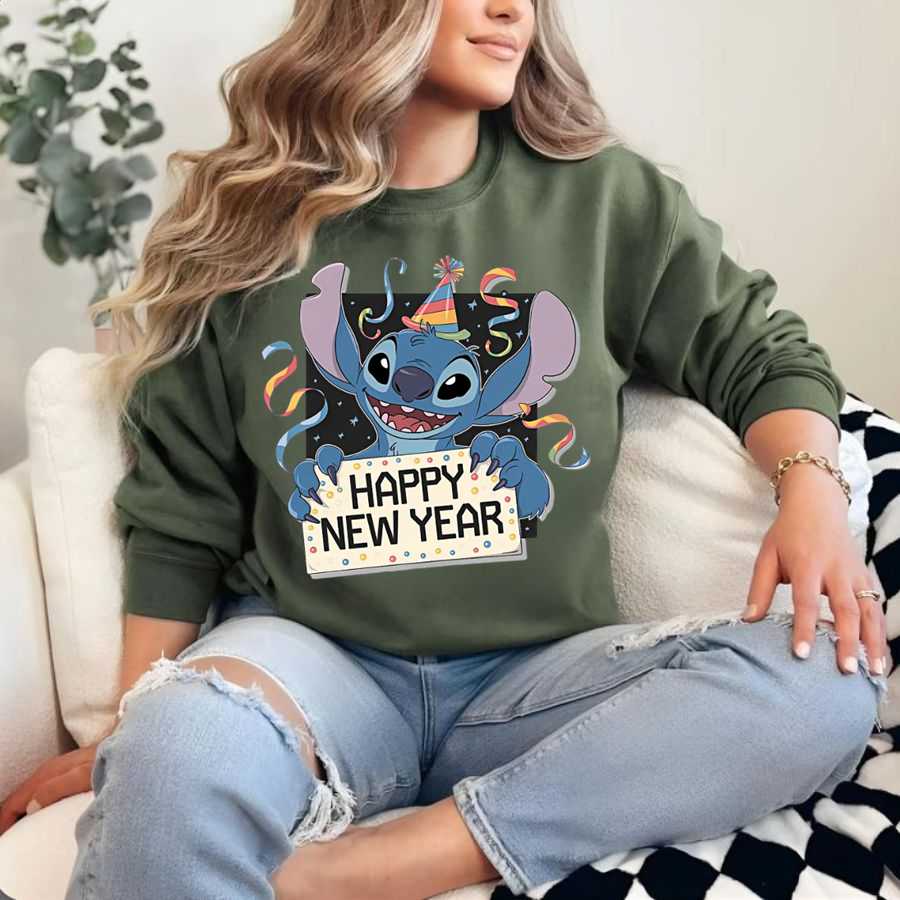 The Happy New Year Stitch Sweatshirt The Happy New Year Stitch Sweatshirt