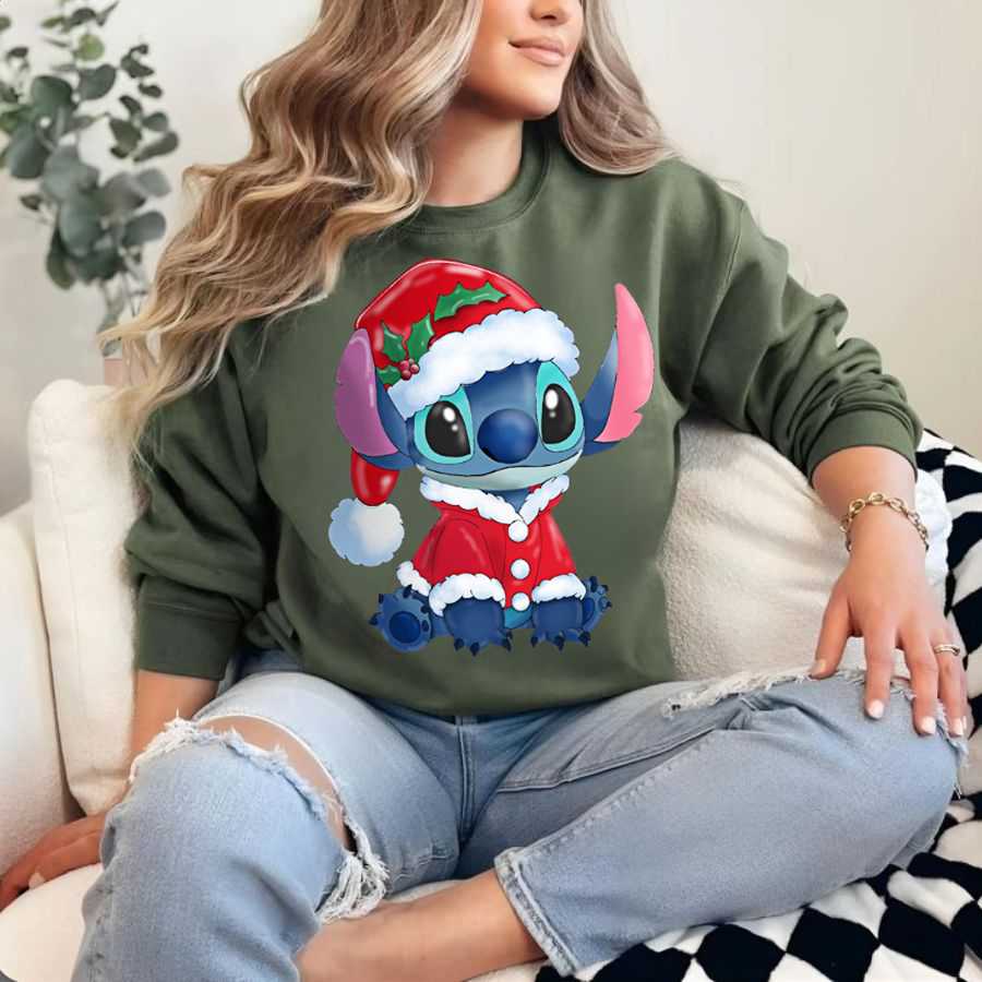 The Santa Stitch Christmas Sweatshirt