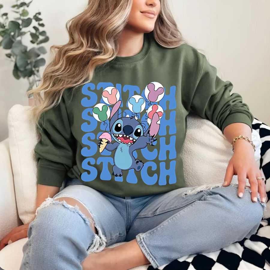 The Stitch Balloon Vibe Sweatshirt
