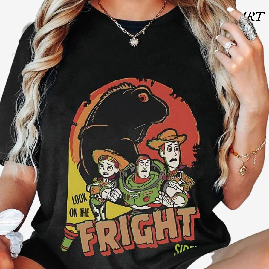 Toy-Story Retro-T-Shirt, Halloween-Cartoon Tee
