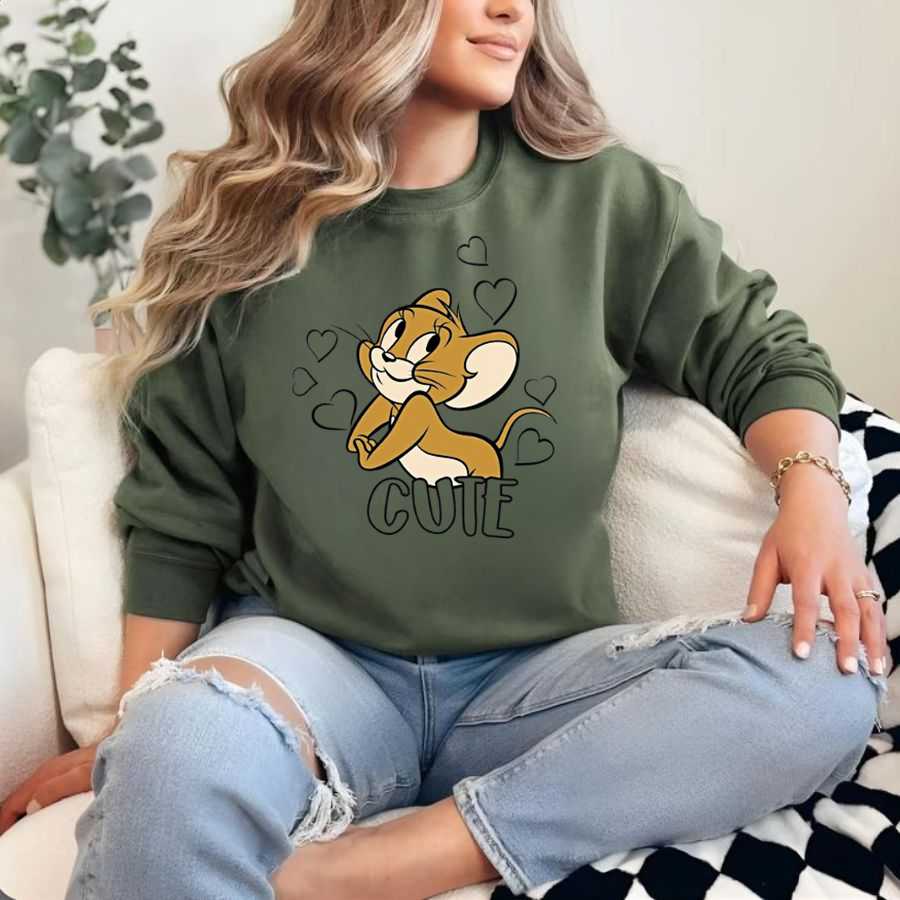 Classic Jerry Mouse Love Sweatshirt Classic Jerry Mouse Love Sweatshirt