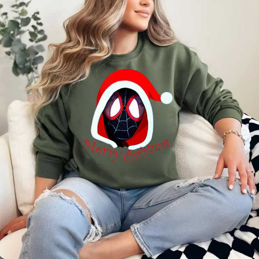 Miles Morales Spider-Man (spider-Verse) Festive Sweatshirt Miles Morales Spider-Man (spider-Verse) Festive Sweatshirt