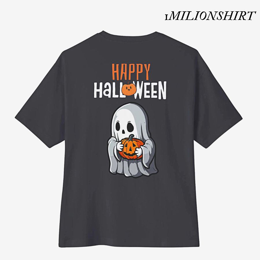 Halloween Special Oversized T-Shirt, Back Printed Graphic Tee