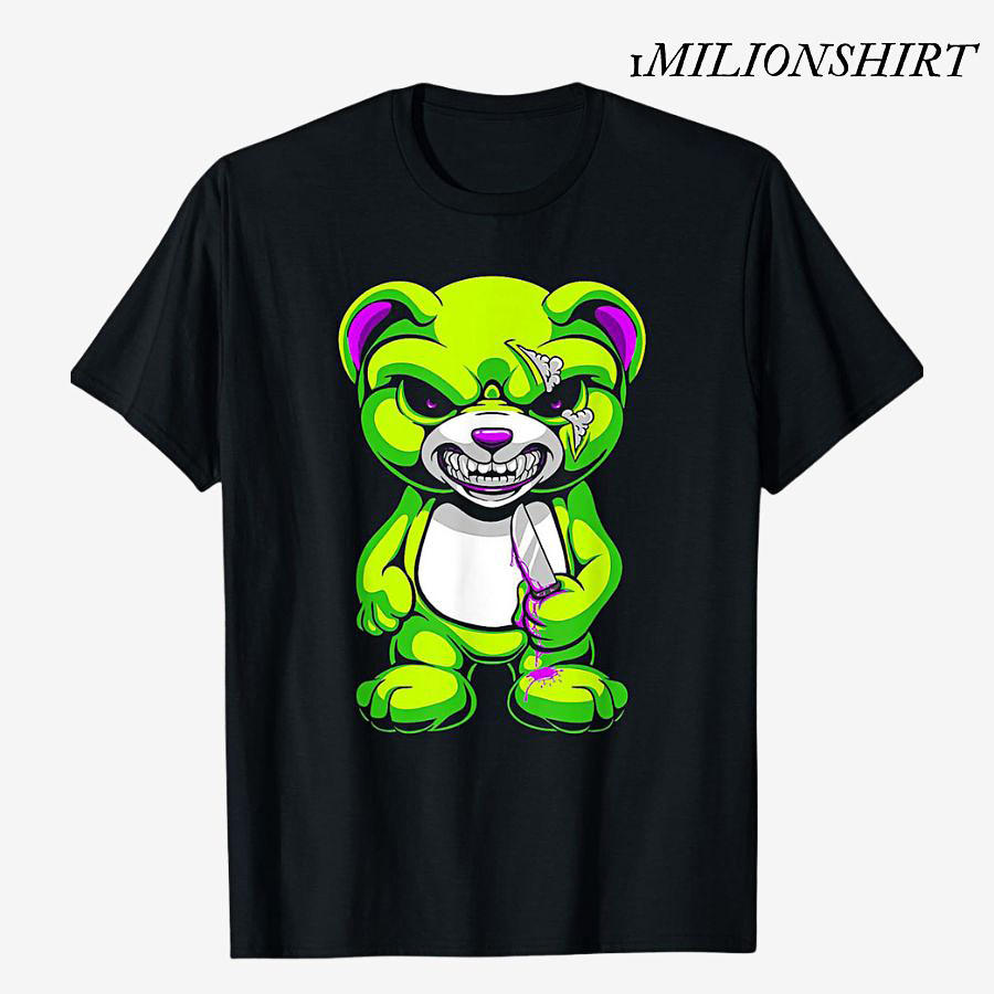 Pastel Goth Teddy Bear T-Shirt, Halloween Horror Graphic Tee