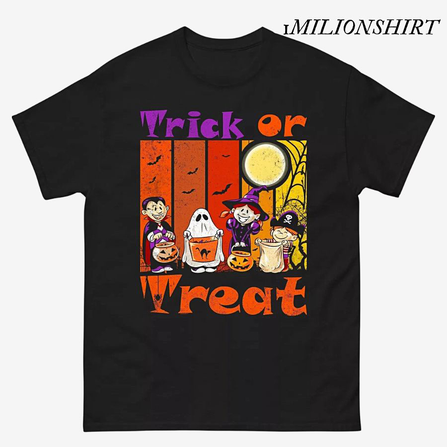 Trick Or Treat Halloween T-Shirt, Scary Horror Character Party Tee