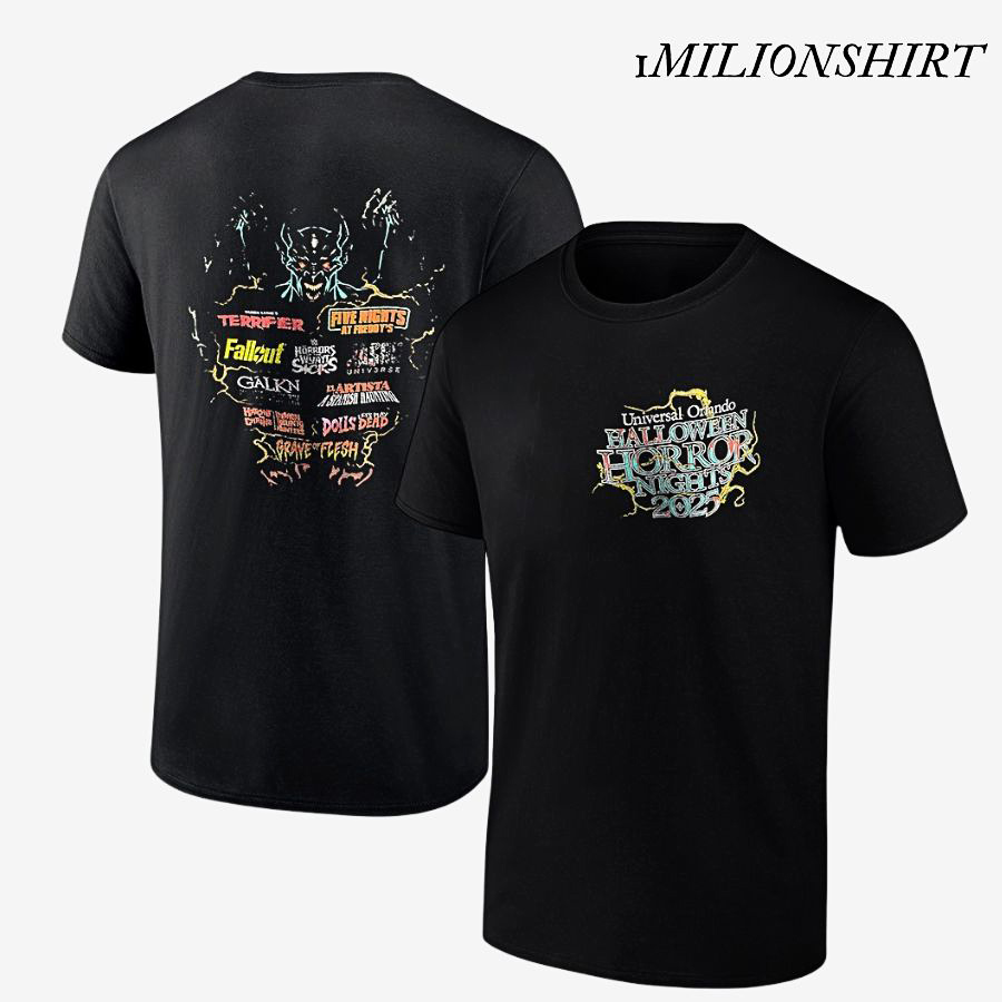 Universal Orlando Halloween Horror Nights 2025 T-Shirt, Scary Movie Graphic Tee