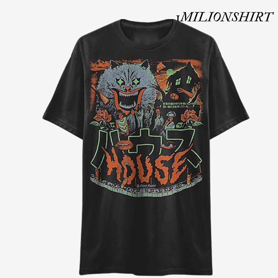 House 1977 Movie T-Shirt, Japanese Horror Retro Tee