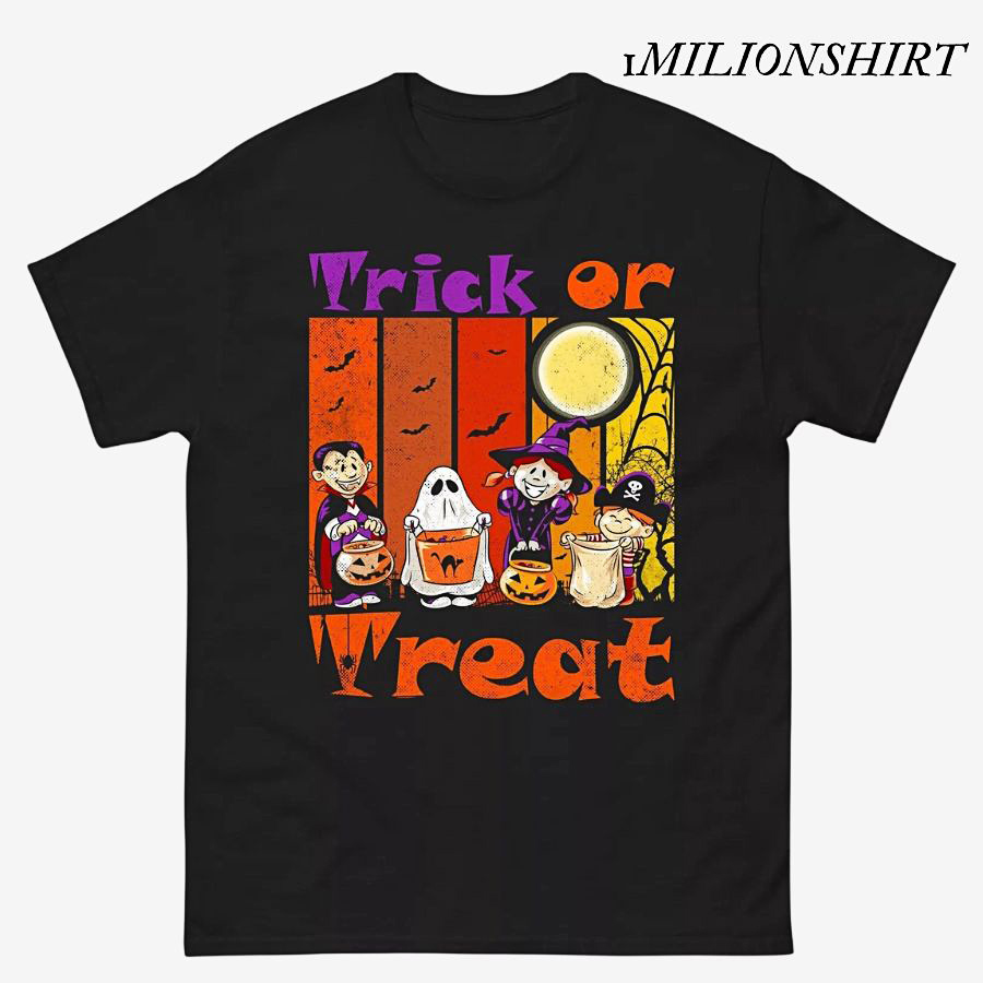 Trick Or Treat Halloween T-Shirt, Scary Horror Character Tee