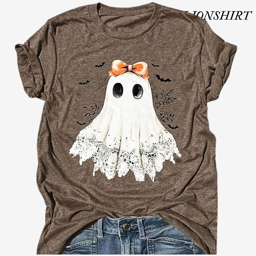 Women’s Fall Pumpkin T-Shirt, Halloween & Thanksgiving Graphic Tee
