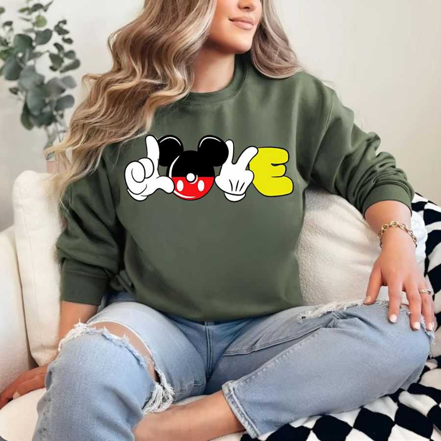 Classic Mickey Mouse Silhouette Sweatshirt