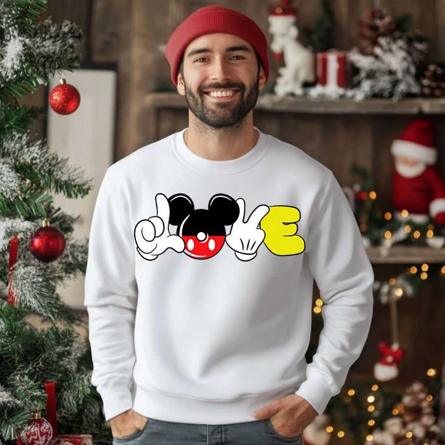 Classic Mickey Mouse Silhouette Sweatshirt 2 Classic Mickey Mouse Silhouette Sweatshirt 2