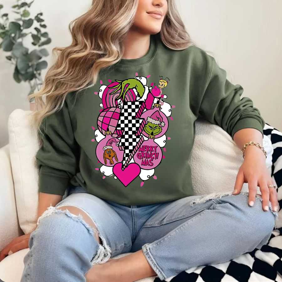 Quirky Holiday Punk Style Sweatshirt