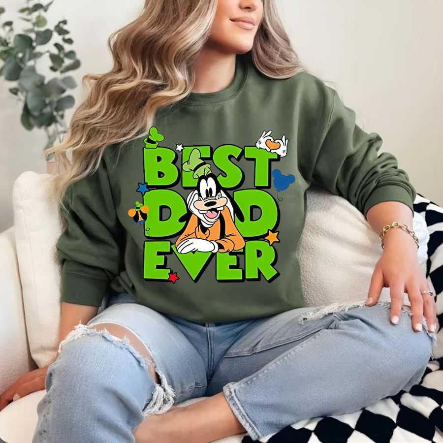 Disney Goofy Best Dad Ever Sweatshirt